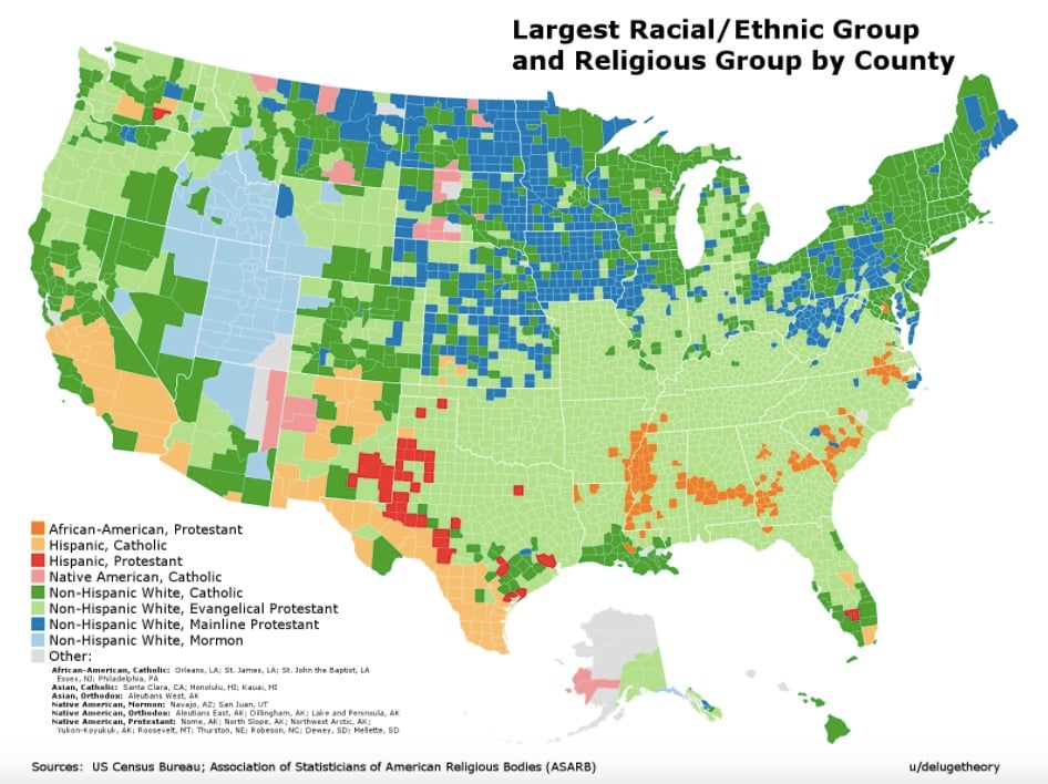The Dominant Ethnic And Religious Groups In The United States