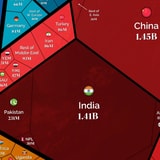 The World's Population At Eight Billion, Visualized