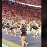College Football Game 'Security Guard' Pulls Off Fun Cheerleading Prank