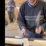 Watching This Guy Nail Down A Piece Of Wood Without Missing A Beat Is Mesmerizing