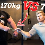 A Rock Climber And Strongman Test Each Other's Grip Strength