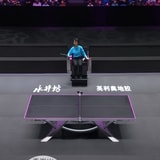 Table Tennis Player Somehow Manages To Salvage A Point After A Swing And Miss