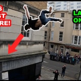 Free Runner Max Webb Pulled Off An Astounding Cork Pre Jump Straight Onto A Tiny Ledge