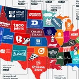 The Most Popular Local Brands In Each US State, Mapped