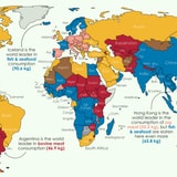 Meat Consumption Around The World, Mapped