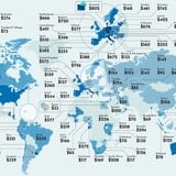 The Yearly Cost Of A Shower Around The World, Mapped