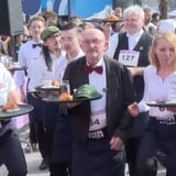 Waiters Race Each Other In Paris, And More Of The Week's Weirdest World News