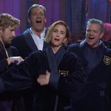Ryan Gosling Awards Kristen Wiig Her Five-Timers Jacket During 'SNL' Monologue