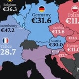 Average Hourly Wages Across Europe, Mapped