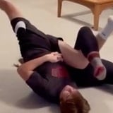 No Family Member Can Beat This Woman At Leg Wrestling