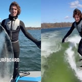 Man Creates Surfboard Out Ice, Quickly Finds Out Why That's A Bad Idea