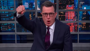 Stephen Colbert Can’t Hide His Joy At Trump Impeachment Inquiry
