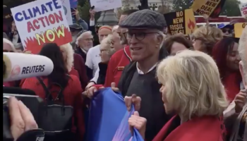 Watch Ted Danson Very Graciously Get Arrested At The Capitol With Jane Fonda