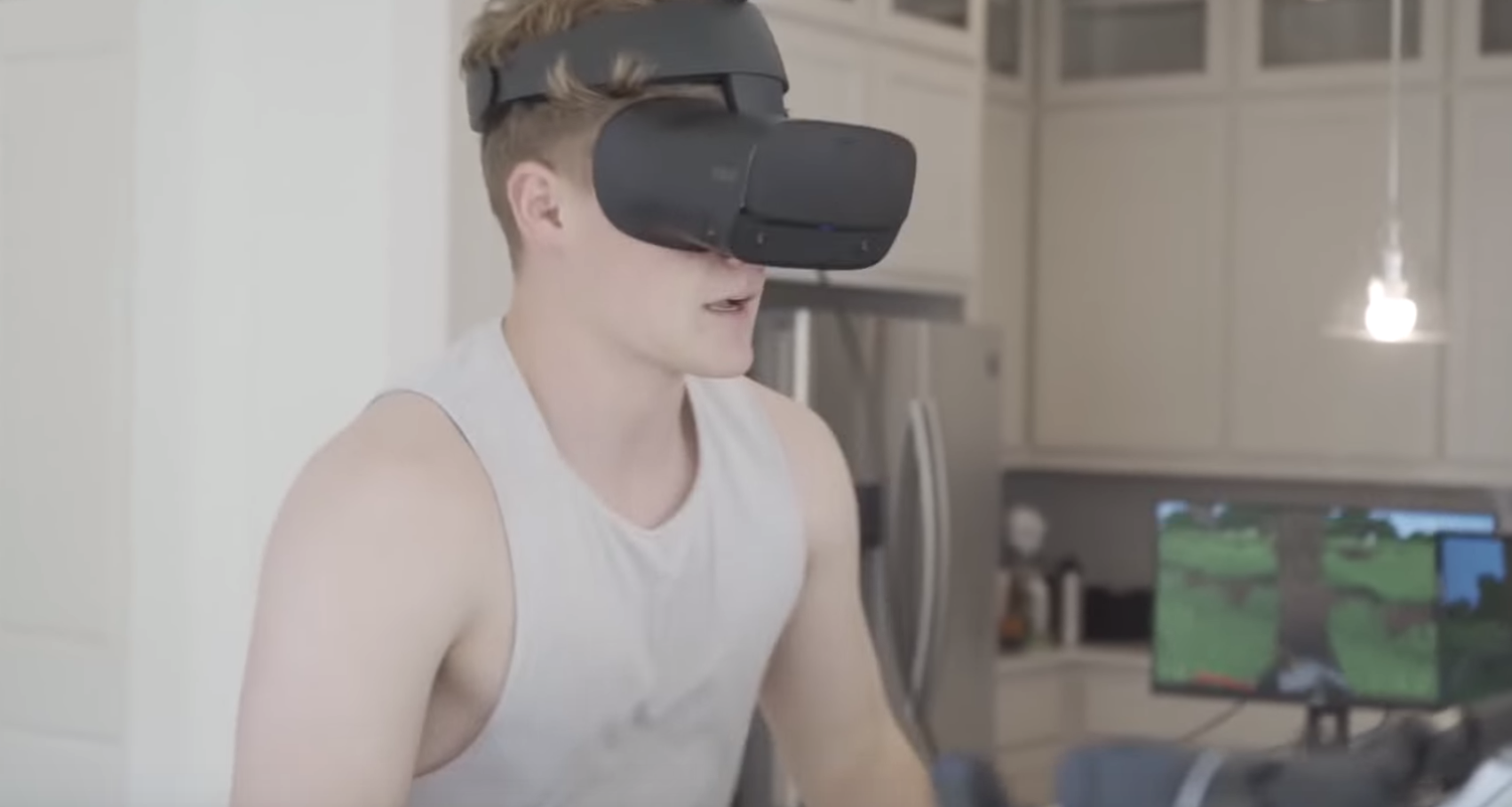 Guy Goes Through The Impossible Journey Of Running A Full Marathon In Virtual Reality thumbnail