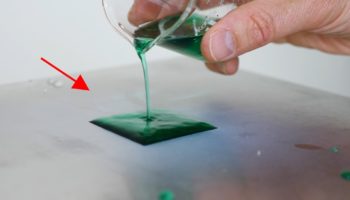 Guy Shows How To Make A Square Water Drop With A Simple Trick