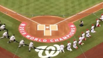 This Video Of Every Player On The Yankees And The Nationals Taking A Knee Before The Anthem Is Quietly Moving