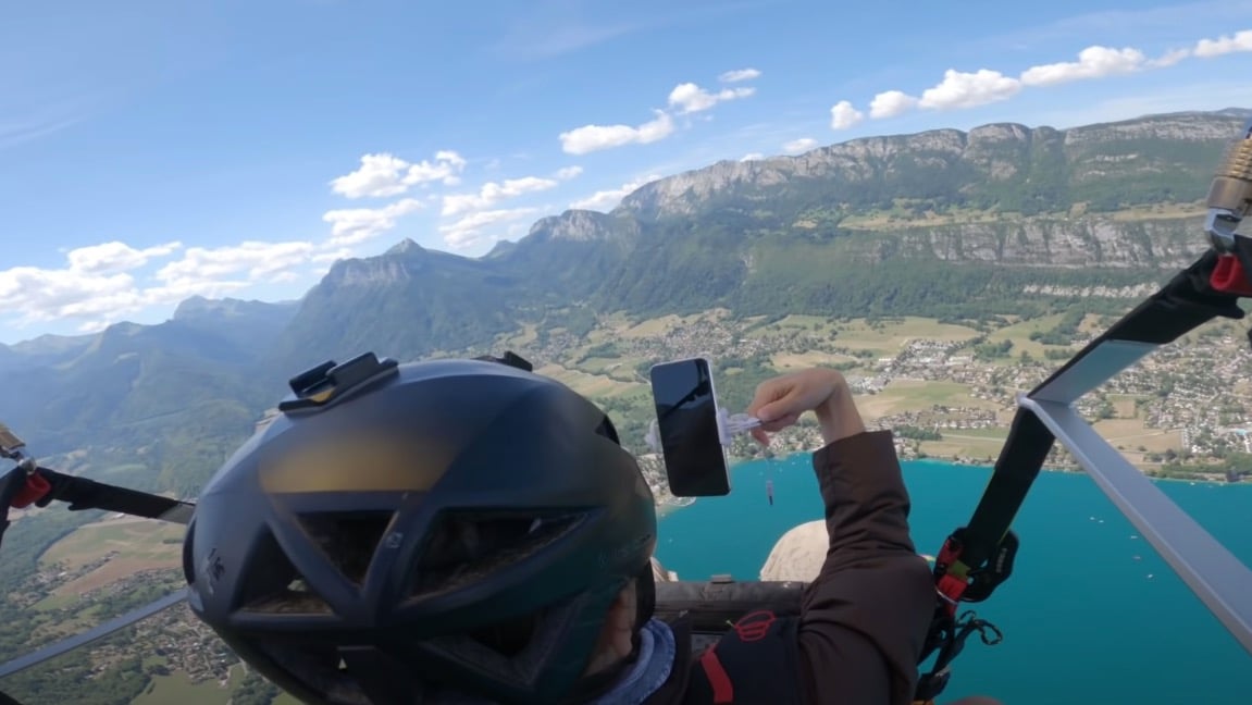 Woman Drops Brand New iPhone From 5,000 Feet While Paragliding Over The Alps