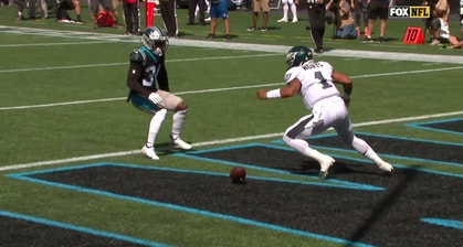 The Panthers And Eagles Play A Real Life 'Squid Game' In The End Zone After The Ball Gets Loose