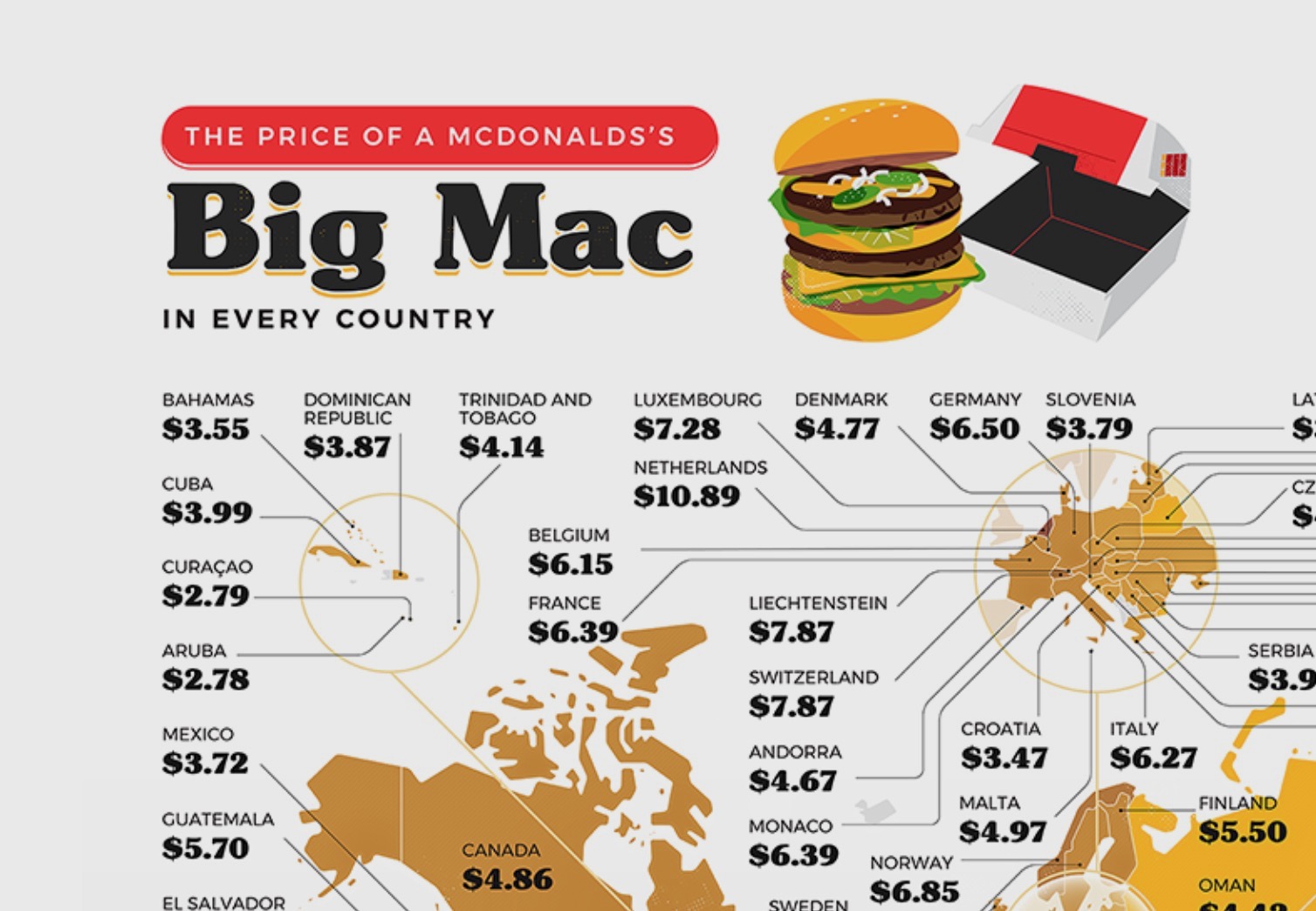 The Most Expensive McDonald's Around The World, Visualized