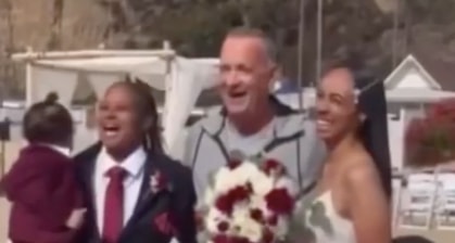 This Couple Was Having A Wedding On A Beach When Suddenly Tom Hanks Crashed It