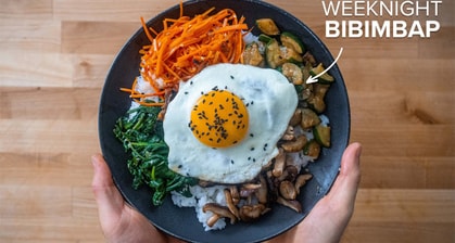 Learn How To Make Bibimbap, A Korean Rice Bowl That's Perfect For A Weeknight Dinner