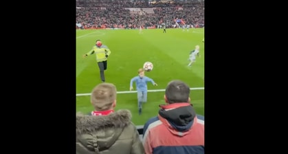 Cheeky Lad Makes The Perfect Escape After Whipping A Soccer Match Ball From The Pitch