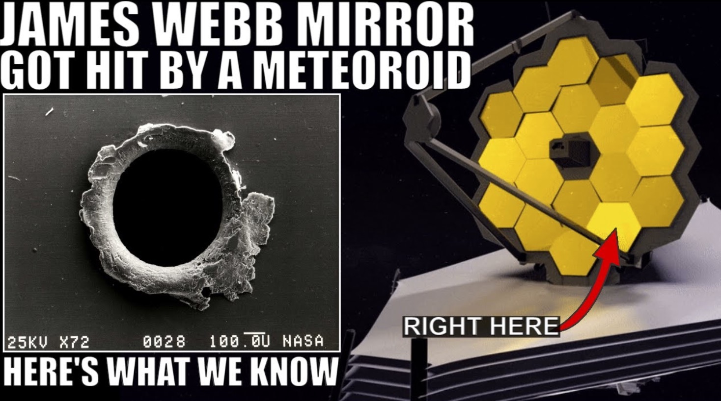 A Meteoroid Smacked Into The James Webb Telescope Mirror. Here's What That Means - TechDigg