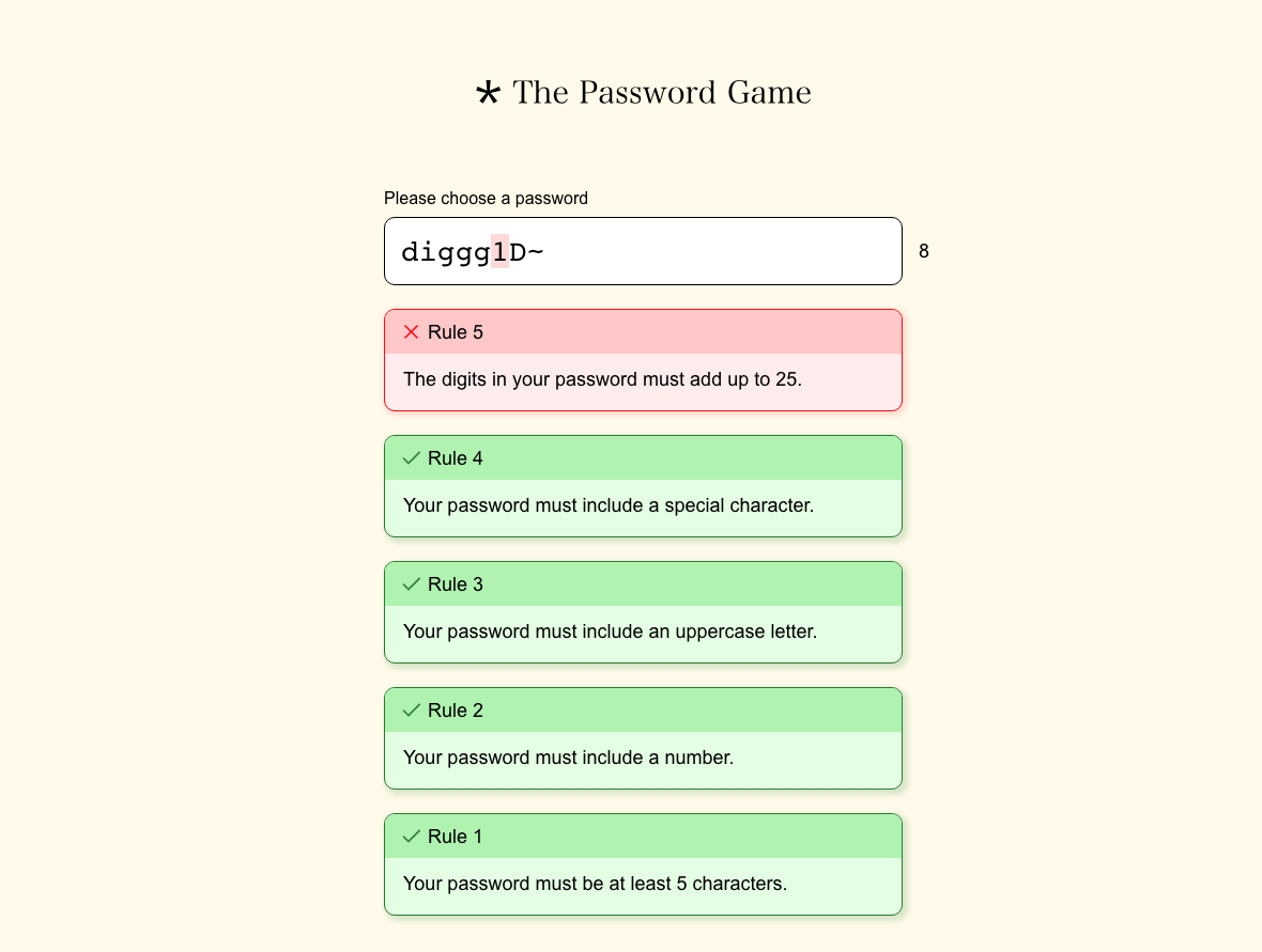 Trying To Beat This Password Game Will Tie Your Brain Into A Knot | Digg